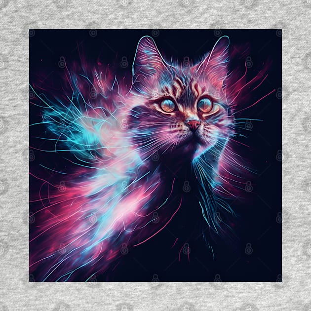 Tabby Cat Digital Painting by karma-stuff